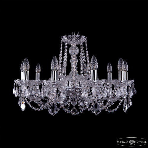 Подвесная люстра Bohemia Ivele Crystal 1402/10/240 Ni Leafs