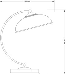 Настольная лампа Kutek N N-LG-1 (P)