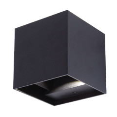 Уличный настенный светильник Uniel ULU-S55B-2x3W/3000K+4000K+6000K IP65 BLACK UL-00010853