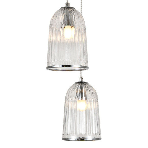 Каскадная люстра Indigo Lucido 11046/5P Chrome V000483