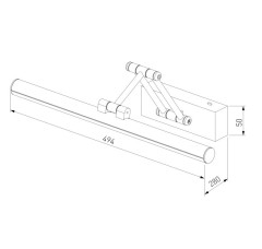 Подсветка для картин Elektrostandard Monza LED 40128/LED бронза 4690389198427 a064138