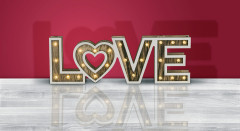 Настольная лампа декоративная Globo Love 29976