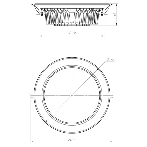 Встраиваемый светильник Эра SDL-10-90-30K-W35 Б0049701