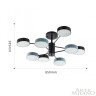 Люстра на штанге Arte Milano Ferrara 250906/8B Bk/Gr