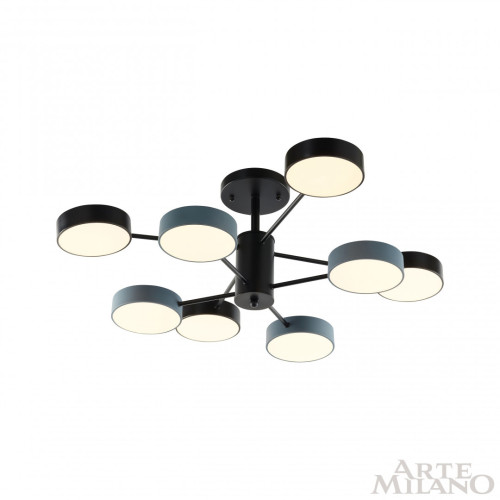 Люстра на штанге Arte Milano Ferrara 250906/8B Bk/Gr