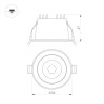 Встраиваемый светильник Arlight MS-ALORA-BUILT-R106-9W Day4000-MIX 048079