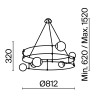 Подвесная люстра Maytoni Balance MOD317PL-06B
