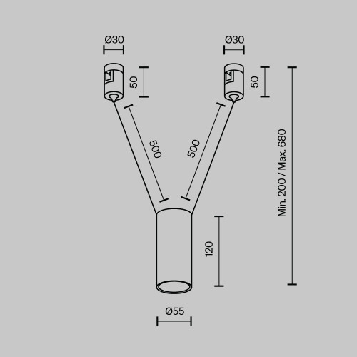 Трековый магнитный светильник Maytoni FOCUS LED TR157-1-12W4K-PT