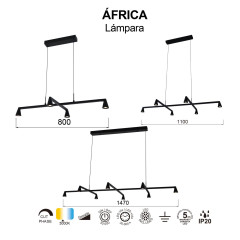 Подвесная люстра Mantra Africa 9410
