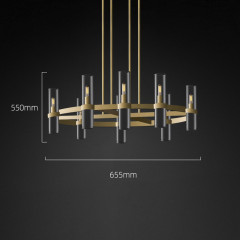 Подвесная люстра Delight Collection Ravelle MT8888-8H antique brass