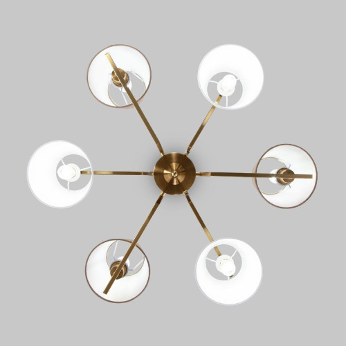 Люстра на штанге Eurosvet Ozark 60149/6 латунь Smart a064975