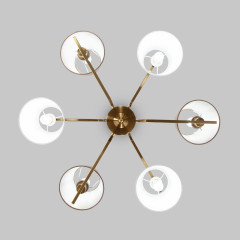 Люстра на штанге Eurosvet Ozark 60149/6 латунь Smart a064975