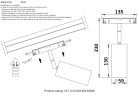Трековый магнитный светильник Crystal Lux Space CLT 0.33 003 12W BL 3000K