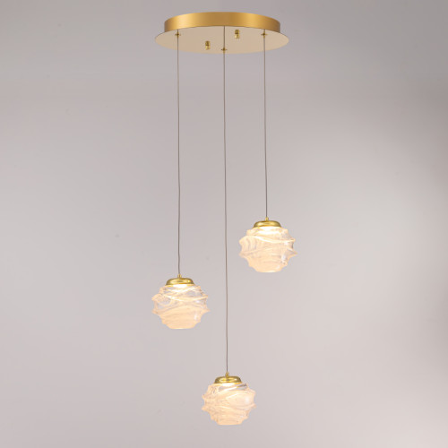 Подвесной светильник MD25030003-3A gold/clear