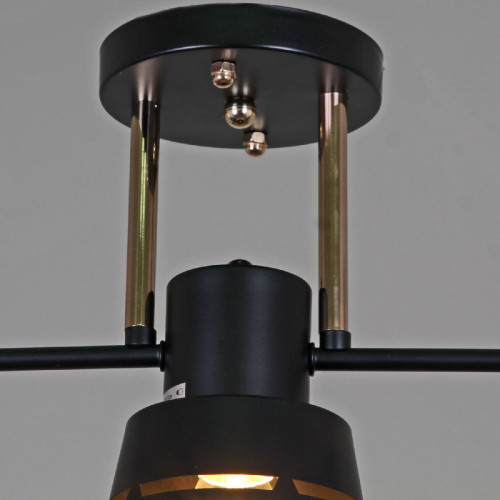 Потолочная люстра Reluce 06074-3.3-03 BK+FG