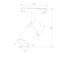 Трековый светильник Elektrostandard Slim Magnetic 4690389178887