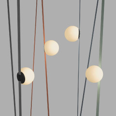 Трековый однофазный светильник Denkirs Belty Orb DK5551-BK
