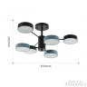 Люстра на штанге Arte Milano Ferrara 250906/6B Bk/Gr