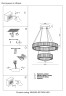 Подвесная люстра Crystal Lux MUSIKA SP100W LED CHROME