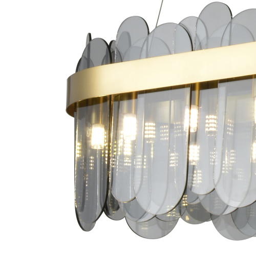 Подвесная люстра Natali Kovaltseva VALENCIA 91000/15C GOLD SATIN