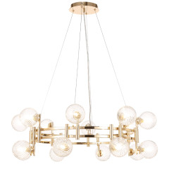Подвесная люстра Crystal Lux LUXURY SP16 GOLD