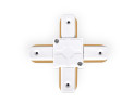 Коннектор Х-образный однофазный Ambrella Light Track System GL7082