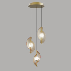Подвесной светильник MD24030035-3A brass/amber