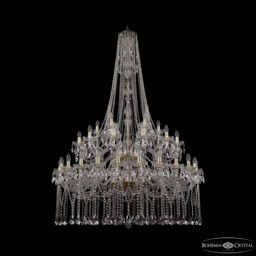 Подвесная люстра Bohemia Ivele Crystal 1413/24+12+6/460/h-185/2d Ni