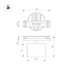 Трековый магнитный светильник Arlight MAG-VIBE-POINT-R75-10W Day4000-MIX (BK, 24 deg, 48V, TUYA) 044816