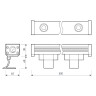 Линейный прожектор Arlight AR-LINE-500-12W Day4000 (GR, 30 deg, 230V) 037368(1)