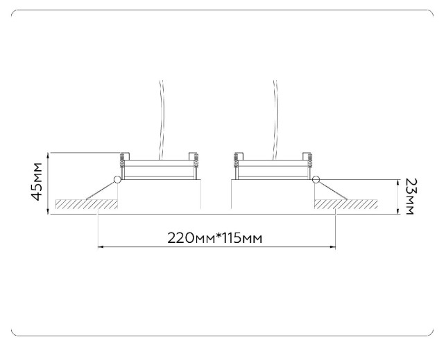 Встраиваемый светильник Ambrella Light GX Standard Tech Techno Spot TN51920
