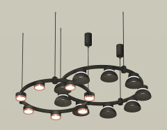 Комплект подвесного светильника Ambrella Light Techno Ring XR92091100 (A9209x2, C9238, C9242, N8141, N8126)