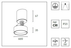 Спот WB8512DR d.8.9