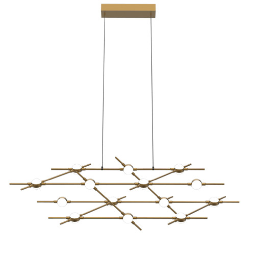 Подвесная люстра DeLight Collection Molecular MD18001067-14A black/gold