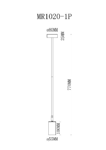 Подвесной светильник MyFar Dereck MR1020-1P