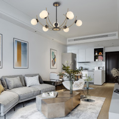Люстра на штанге Arte Milano Neapolis 276169/9 BK/GD