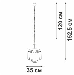 Подвесная люстра Vitaluce V53570-8/7