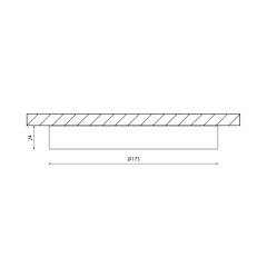Накладной светильник DesignLed KH-R175-15-WW 007789