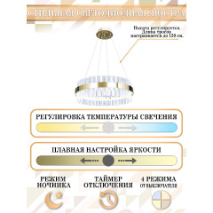 Подвесная люстра Natali Kovaltseva Royalton LED LAMPS 81220