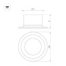 Встраиваемый светильник Arlight MS-DROP-BUILT-R84-8W Day4000 (BK, 85 deg, 230V) 041492