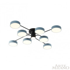 Потолочная люстра Arte Milano Ferrara 253039/8+1 Bk/Gr