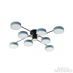 Потолочная люстра Arte Milano Ferrara 253039/8+1 Bk/Gr