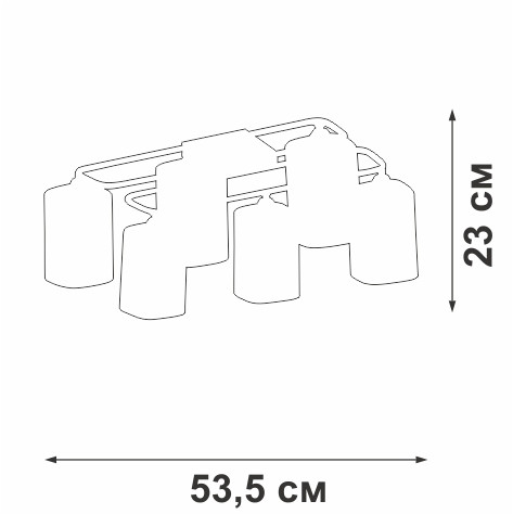 Потолочная люстра Vitaluce V3092-1/6PL