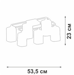 Потолочная люстра Vitaluce V3092-1/6PL