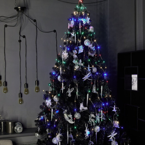 Уличная светодиодная гирлянда (UL-00007283) Uniel Лучи росы 220V  разноцветный ULD-E0120-120/STA Multi IP44