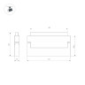 Трековый светильник Arlight MAG-ORIENT-LASER-FOLD-S230-12W Warm3000 (WH, 30 deg, 48V) 035866(1)
