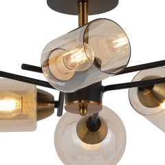 Люстра на штанге Illumico IL8243-6COU-79 BK GD