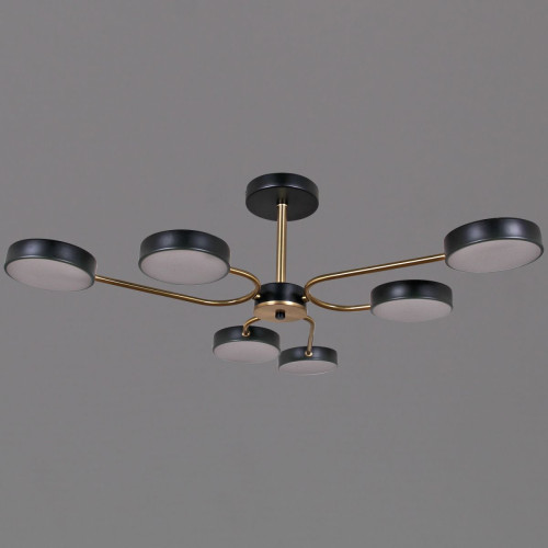 Люстра на штанге Reluce 03325-0.3-06 BK+COPPER