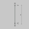 Крепление потолочное одинарное Maytoni Flarity TRA159C-S1-PT