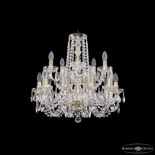 Подвесная люстра Bohemia Ivele Crystal 1402/10+5/195/2d G